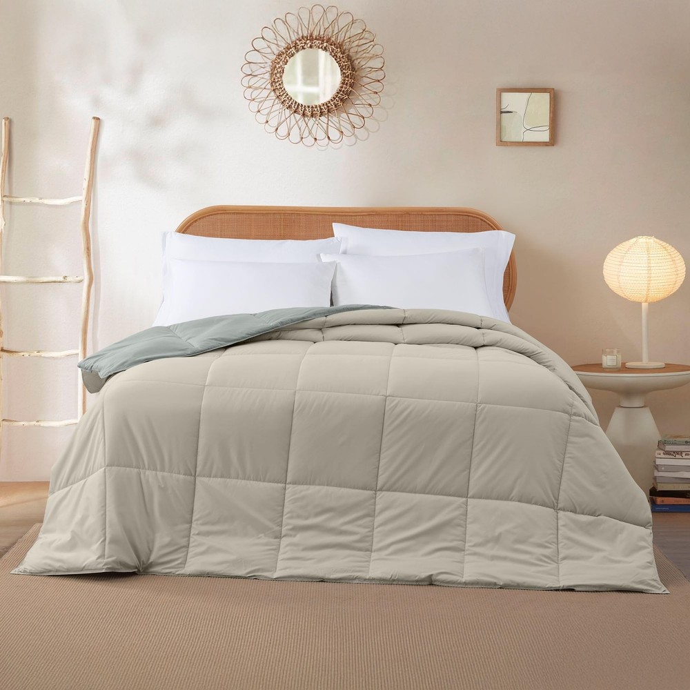 Modern Threads Down Alternative Reversible Comforter Sage Green/Cream Twin