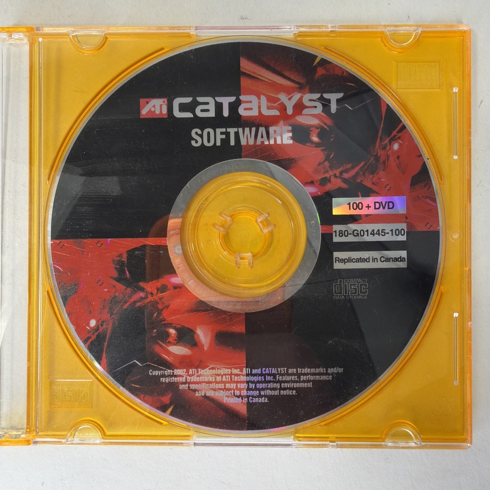 ATI Catalyst 2002 Software 180-G01445-100 Disk Only