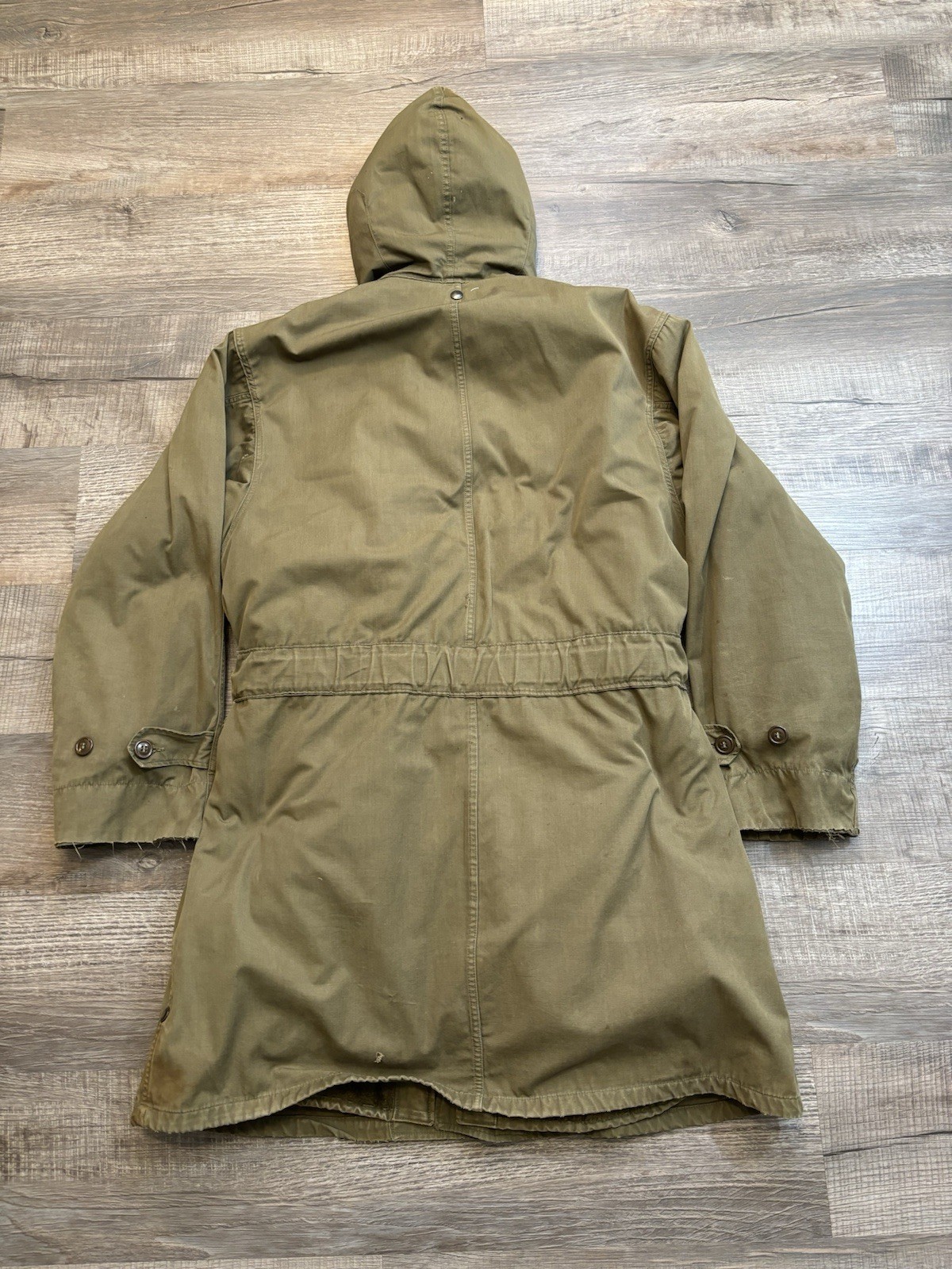 VTG M1947 US Military Parka Med W/ Liner Korean War Salty Army USMC