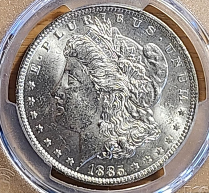 1885 O PCGS MS62 MORGAN 90% SILVER