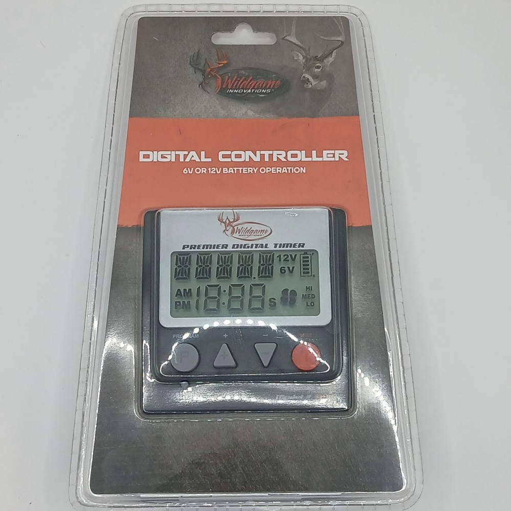 Wild game innovations. Digital controller For game feeder.