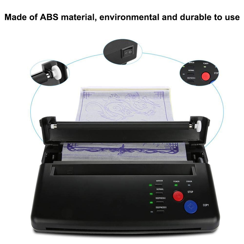 Tattoo Thermal Stencil Maker Tattoo Transfer Copier Printer Machine A4 &A5 Paper