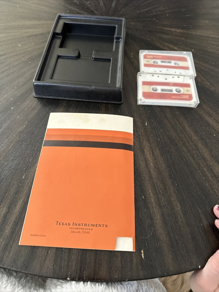 Texas Instruments Cassette Software Model PHT 6007 Teach Yourself Basic Manual &