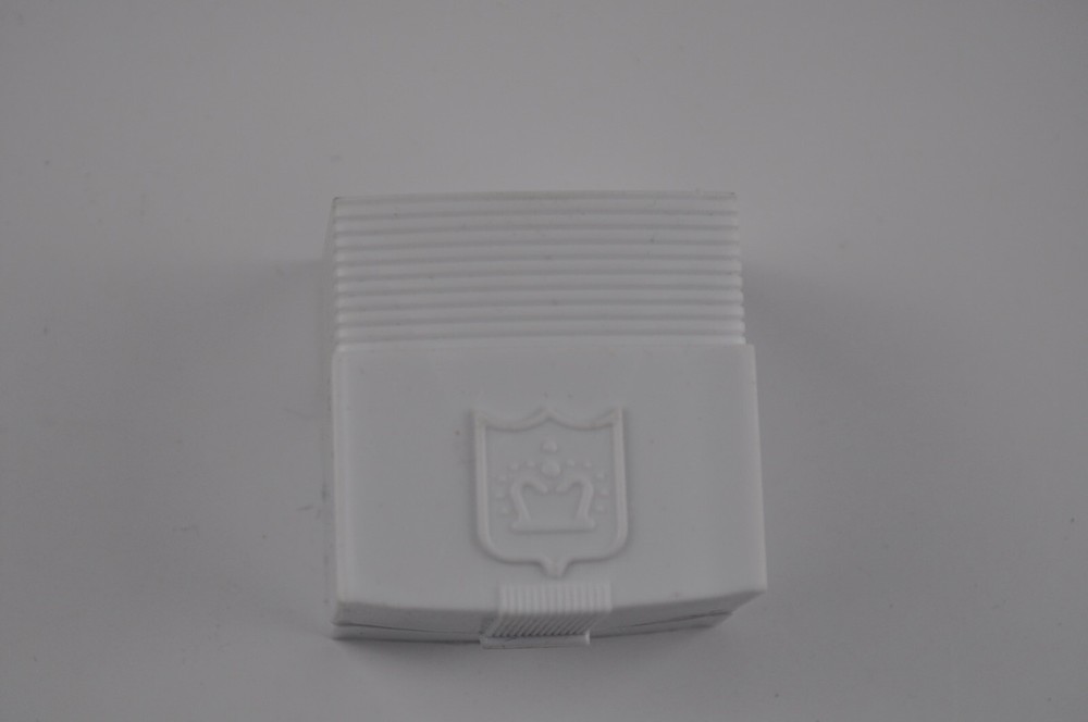 Vintage Presentation Ring Box White Plastic Hinged