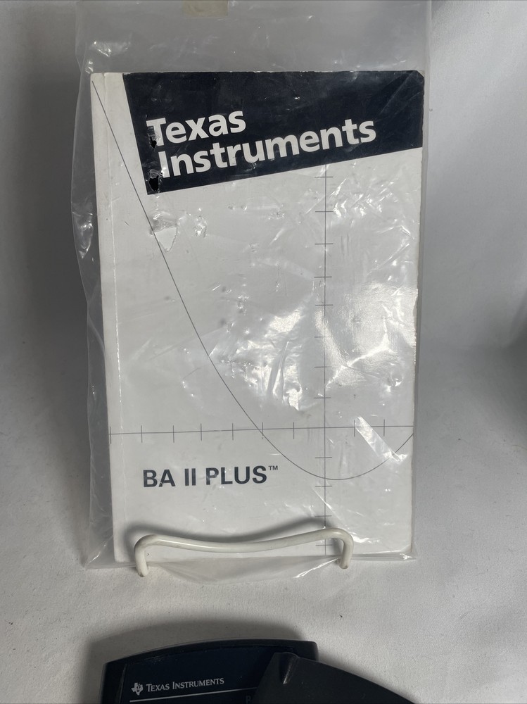 Calculator Texas Instruments BA II Plus Has Manual Works
