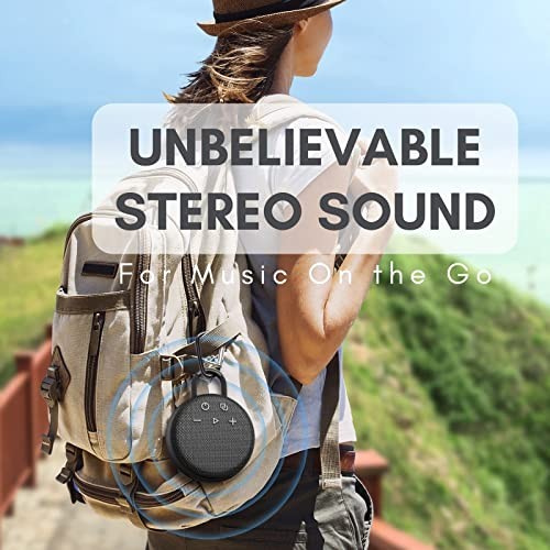 Mini Bluetooth Speaker – Bluetooth 5.3 with 6956C Chipset, IPX7 Black