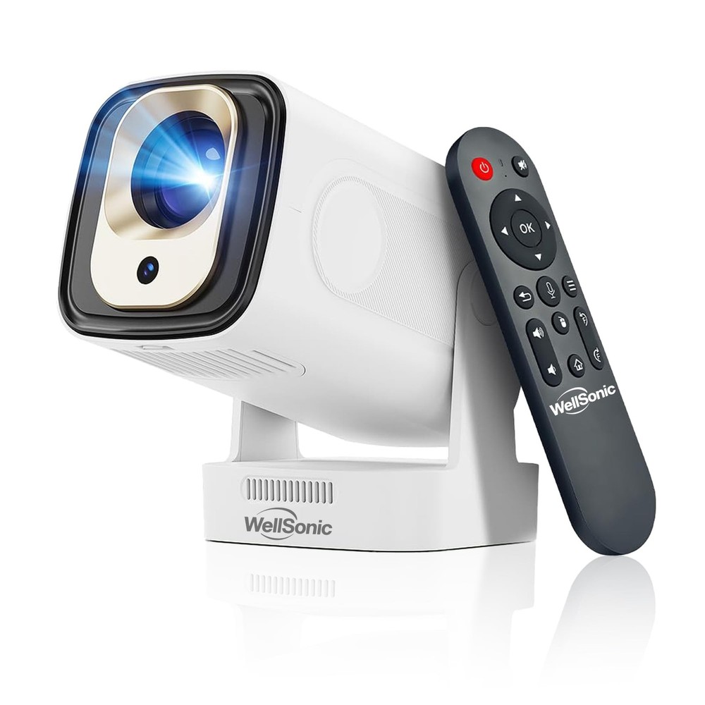 Mini Projector with Wifi and Bluetooth, 260 Ansi Portable Moive Projector Out...