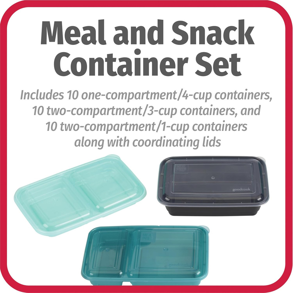 Meal Prep 60-Piece Container Set, Made without BPA