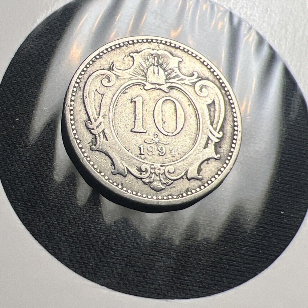 1894 Hungary 10 Heller X1825