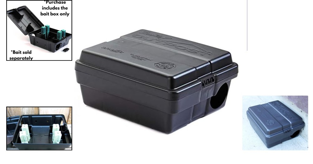 Versatile Lockable Pest Control Station for Mice & Rats - Indoor/Outdoor Use