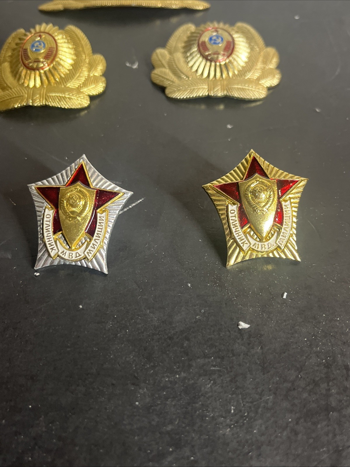 Set of badges of the officer of the Ministry of Internal Affairs of the USSR