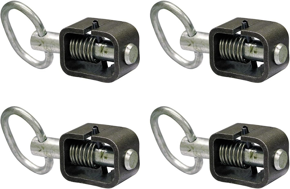 B2598H Weld-On 5/8" Spring Latch Assembly with Plain Tube, Spring Loaded Bolt, 4