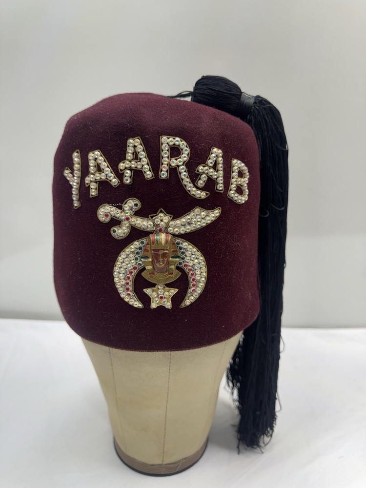 Yaarab Shrine Fez Hat 7 1/8