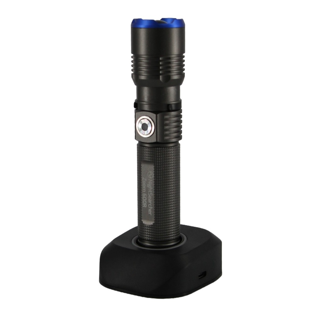 Nightsearcher Zoom 600R Rechargeable Security Torch Light