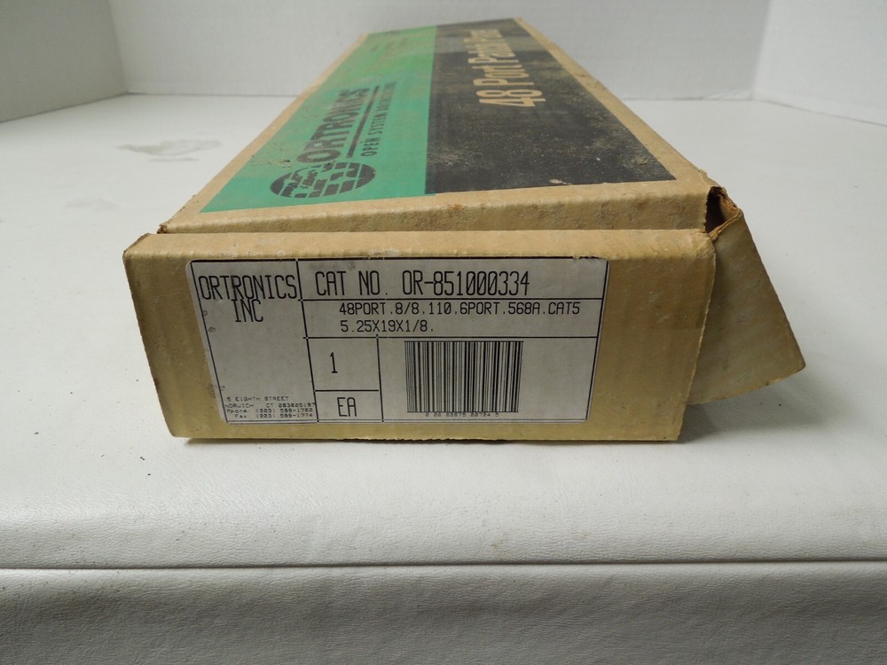 Ortronics CAT 5 Patch Panel 48-port model OR-851000334 - NEW