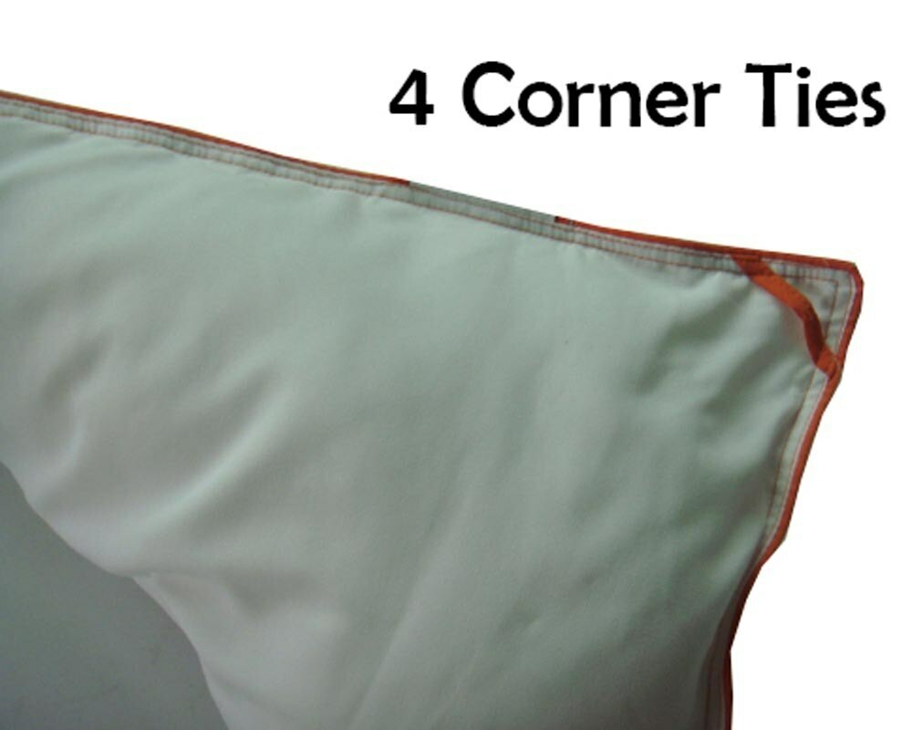 Silk Goose Down Comforter Warm Baffle Box 450 TC Off-White Solid Duvet Insert