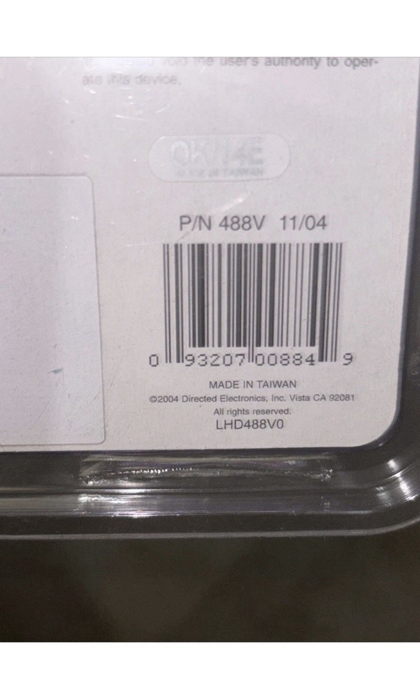 Viper Replacement Transmitter P/n 488v New