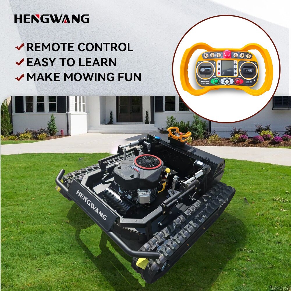27HP Robot lawn mower sale！ Remote Control Lawn Mower 65° Climbing Free shipping