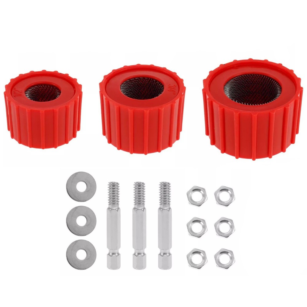 3PCS Pipe Installation Copper Pipe Cleaner Copper Pipe Brush Set Cleaning Tool