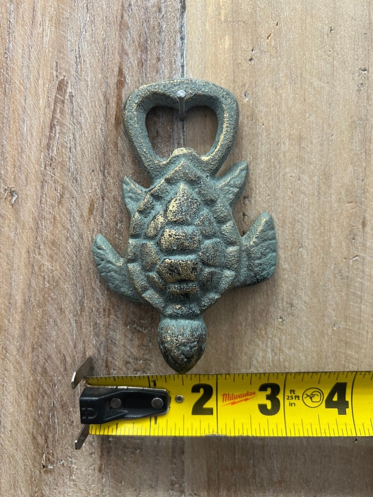 Turtle Cast Iron Bottle Opener 4" x 3"