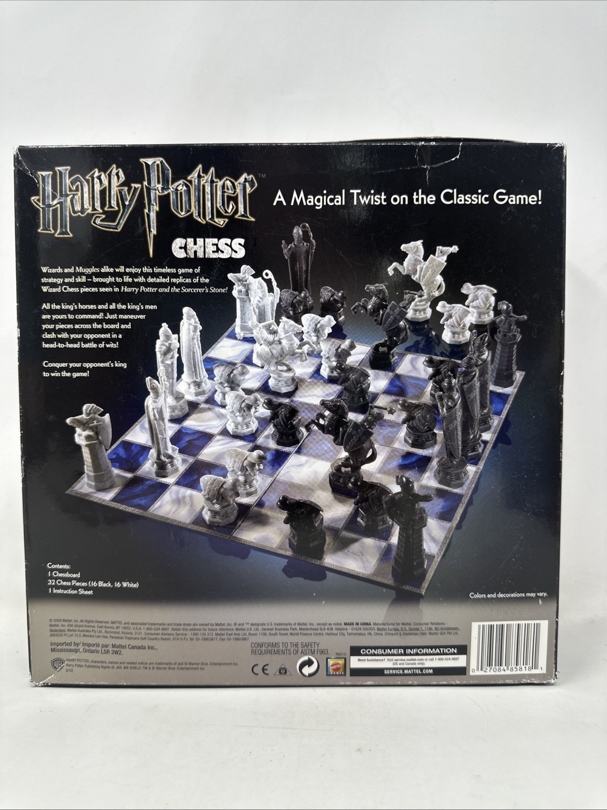 Harry Potter Chess Set 32 Pieces Mattel 2009 A Magical Twist On The Classic Game