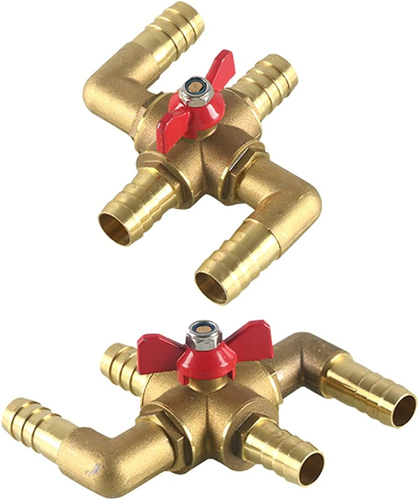 All Solid Brass Body Automobile Integrated 4-Way Heating Water Manual Control Va