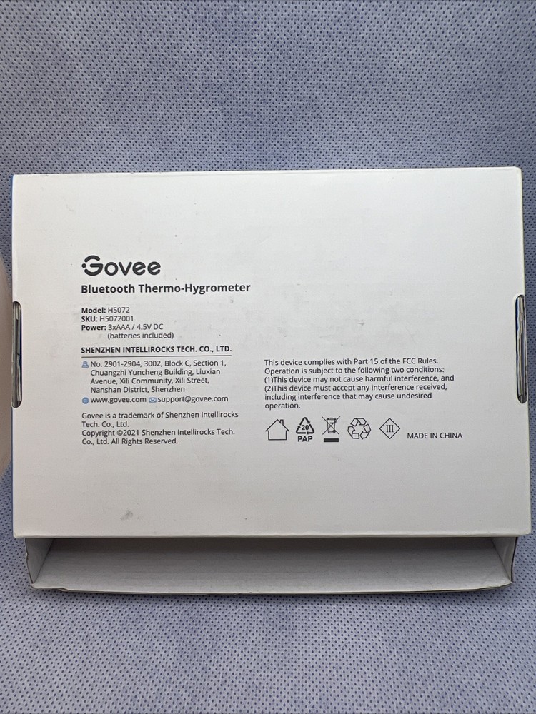 Govee H5072 Thermo-Hygrometer