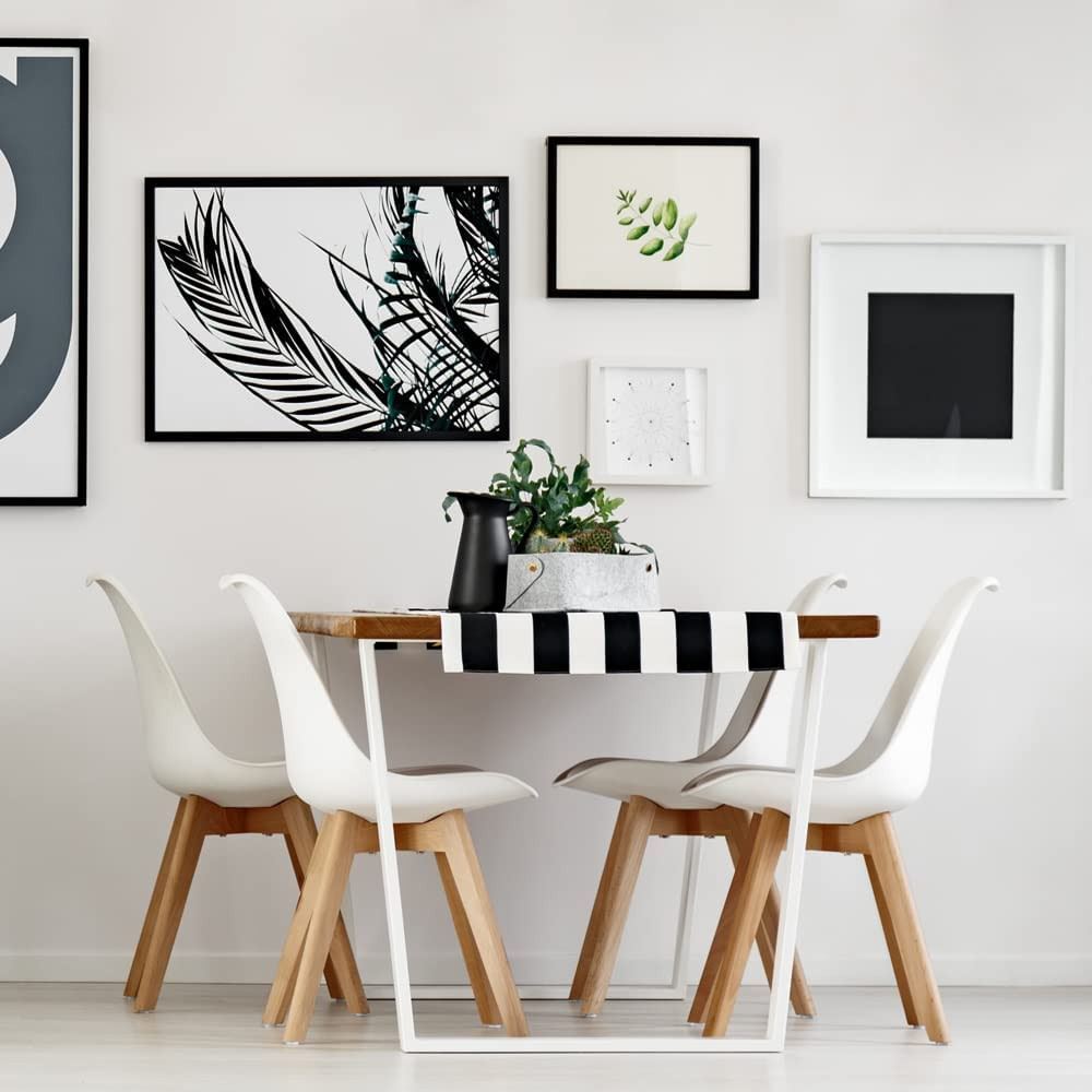 Set of 4 Mid Century Modern DSW Dining Side Chair Wood Legs