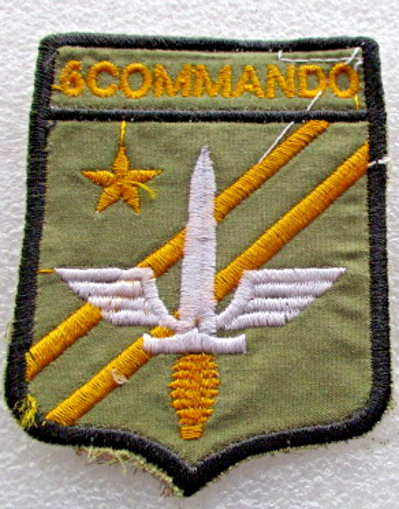 SIX COMMANDO VINTAGE ORIGINAL VIETNAM WAR PATCH