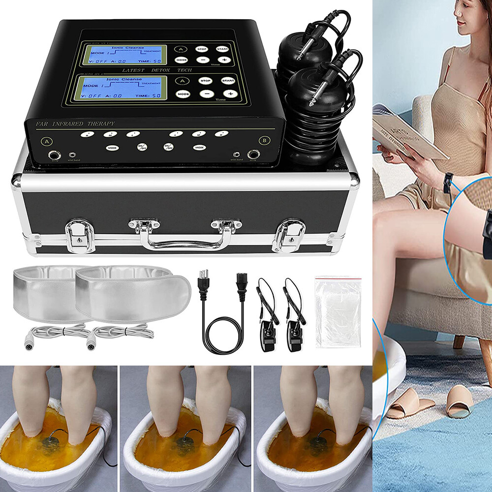 Ionic Detox Foot Bath Spa Machine Ion Detox Kit with Case for Christmas Gift New