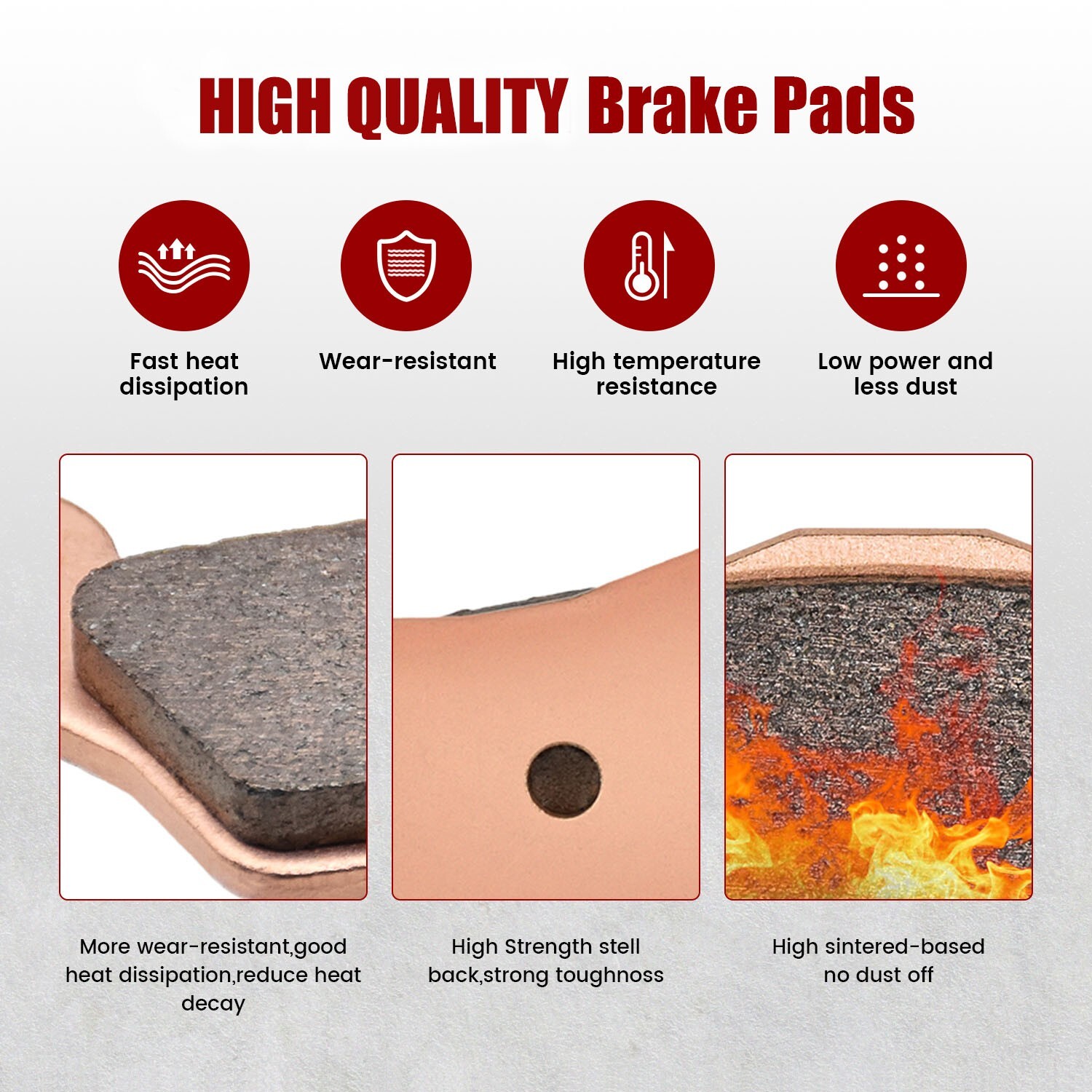 Front Rear Brake Pads For Harley Davison Touring 2008-2018 REP OEM # 41854-08