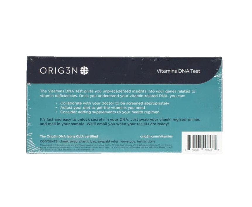 Orig3n Vitamins DNA Test Collection Kit, New
