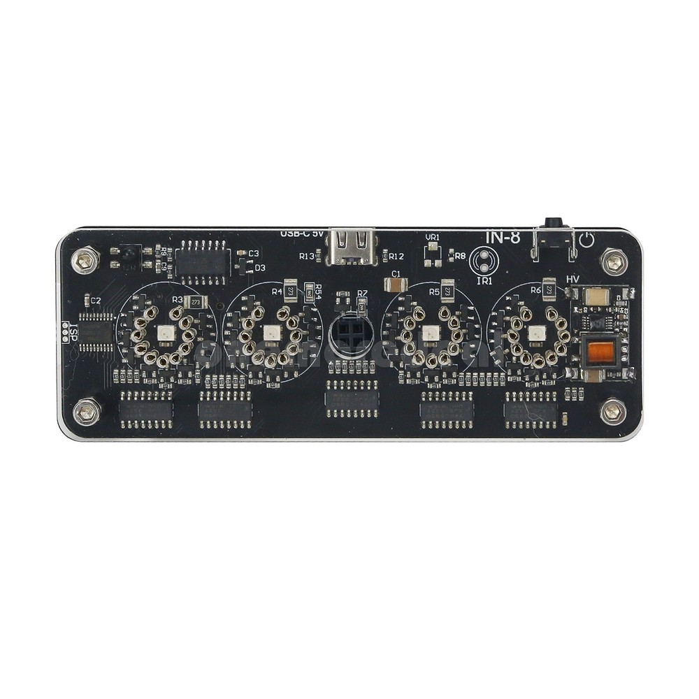 IN-8 4Digit Nixie Tube Clock Desktop Clock Advanced+LED Backlight Remote Control