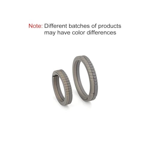Titanium Keychain Rings Set, Side Push Split Key Ring Heavy Duty A S+L