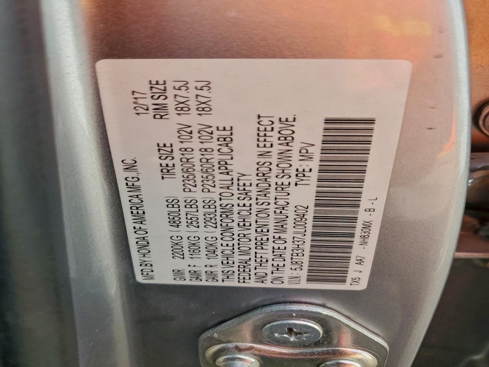 DASH WIRE HARNESS OEM 2018 ACURA RDX