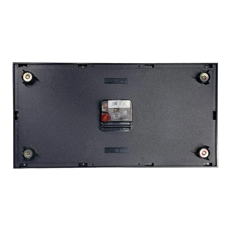 Dulton Double Face Wall Clock H21-0362BK Black Rectangle Magnet Type Japan
