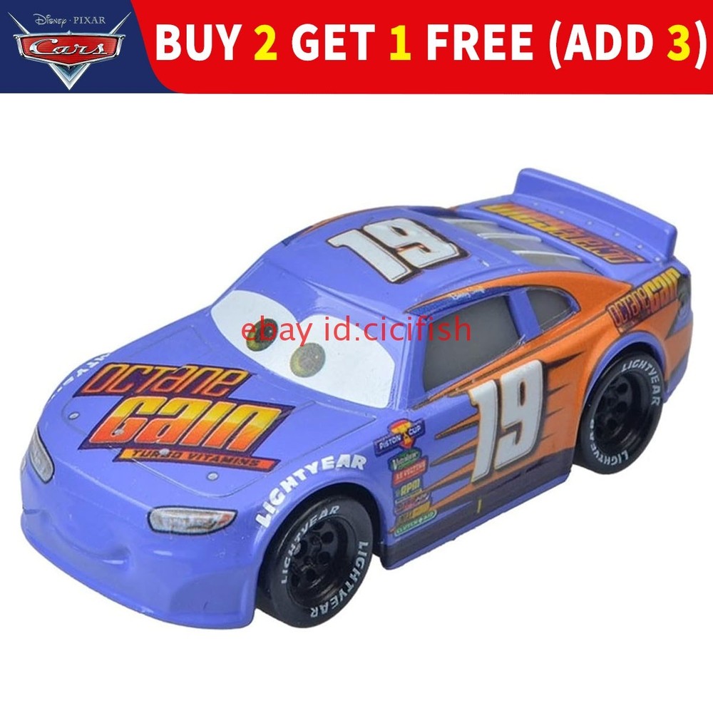 Mattel Disney Pixar Cars 3 No.19 Bobby Swift 1:55 Diecast Toy Vehicle Boy Gift