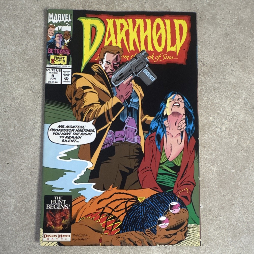 Marvel Darkhold Comic Book 1993 Dragon Month