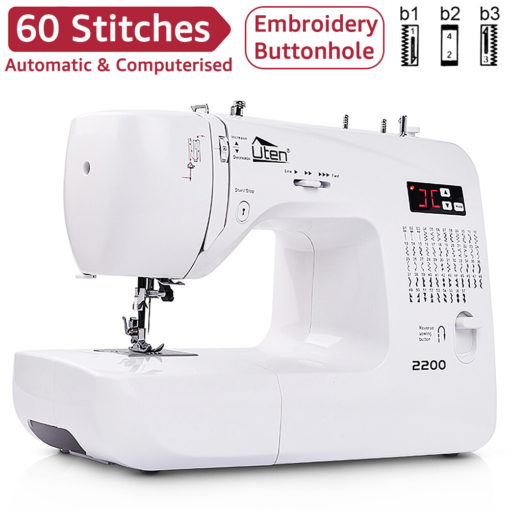 Computerized Embroidery Sewing Machine with 60 Unique Built-in Stitch