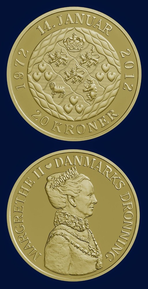 DENMARK 20 Kroner 2012 Commemorative KM 945 UNCIRCULATED