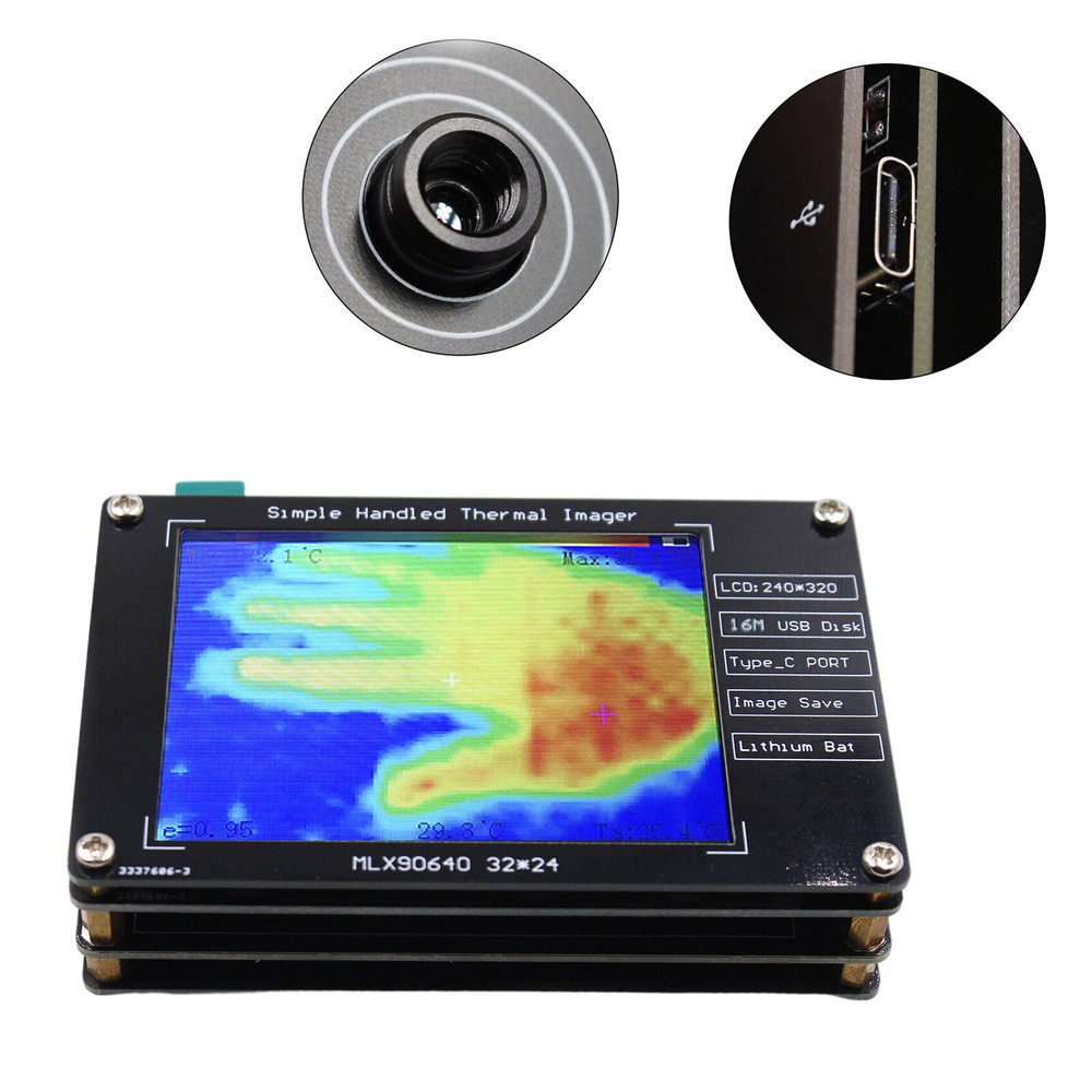 MLX90640 Thermal Imager Thermal Imaging Camera For Electronics Repairs 2.8In