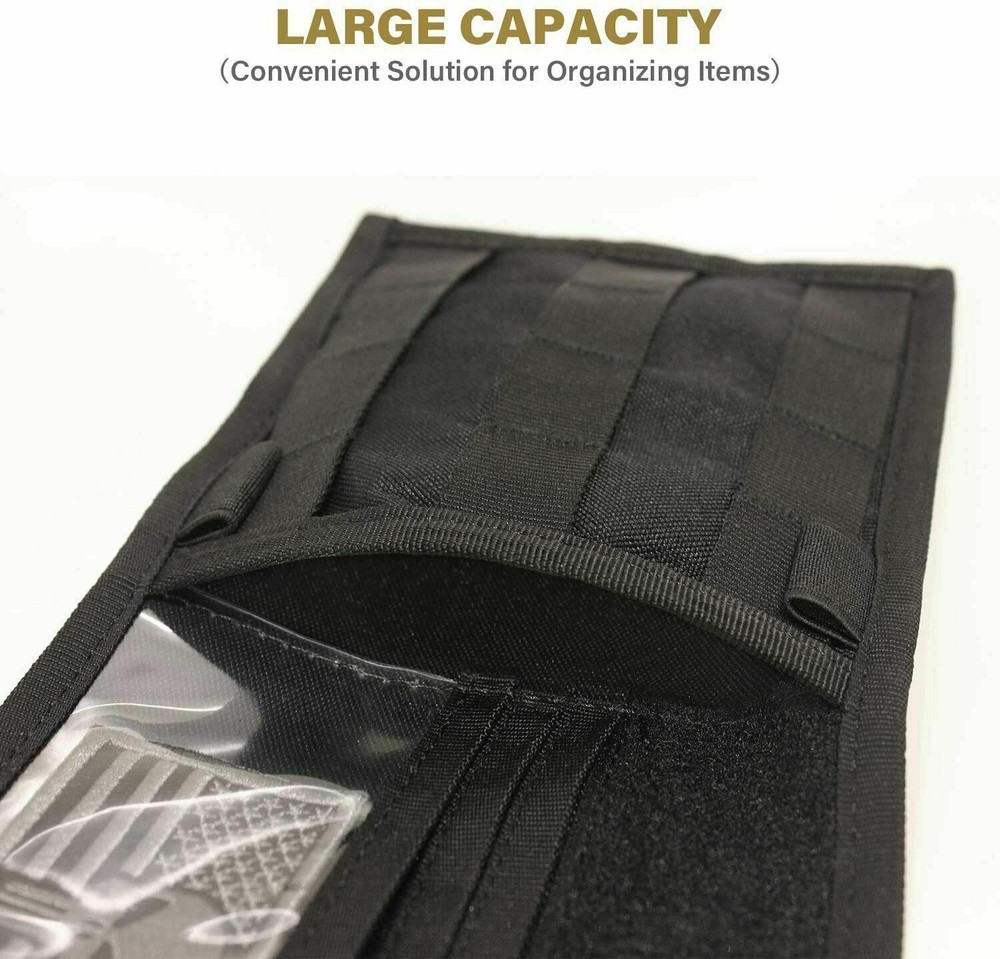 Tactical MOLLE Vehicle Panel Sun Visor Organizer Car Visor Storage Pouch Holder