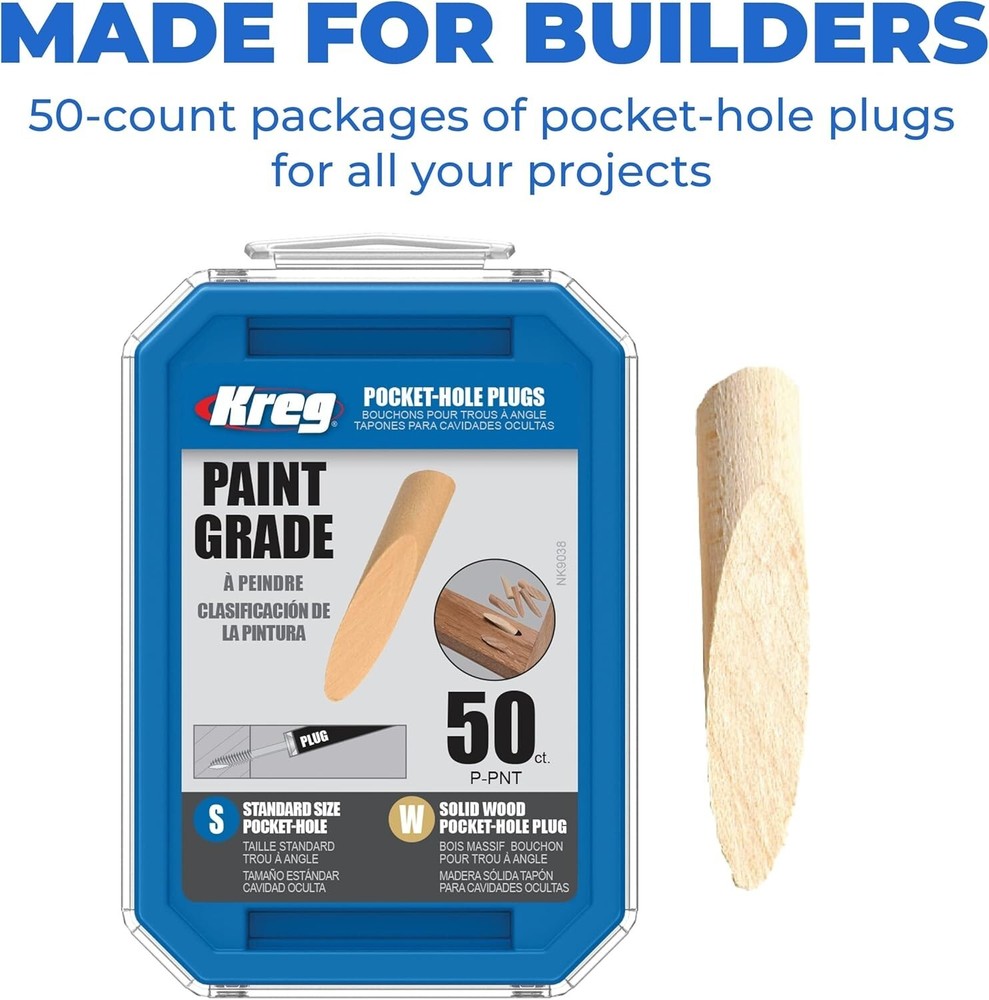 Kreg P-PNT Paint Grade Plugs