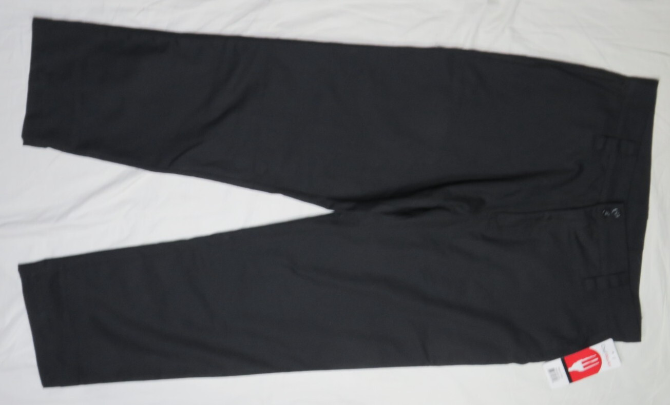 CHEF WORKS WOMEN 38 38X31 BLACK COOK PANTS PS00-BLK-38 POLY COTTON BLEND NEW NWT