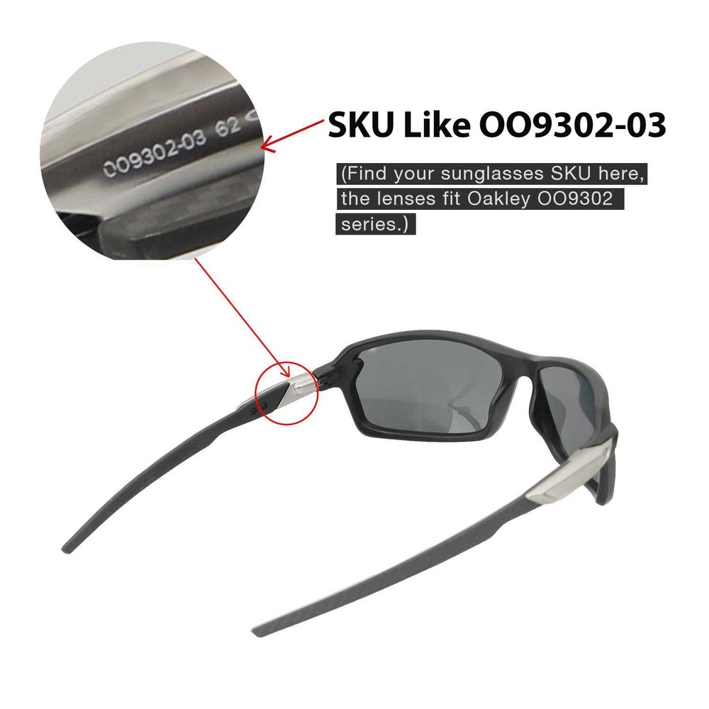 Walleva Brown Polarized Replacement Lenses For Oakley Carbon Shift Sunglasses