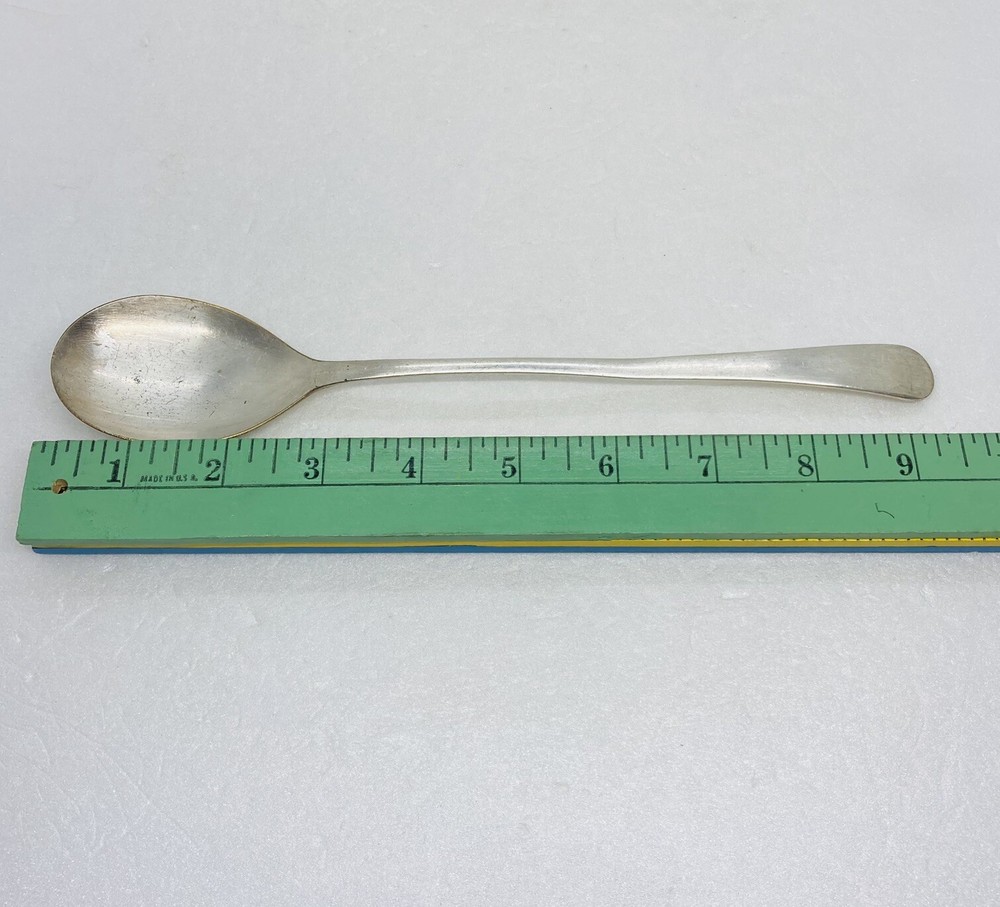 Vintage 1950s Silver Plated Serving Spoon 9.5” Long Handle England Made Decor 27