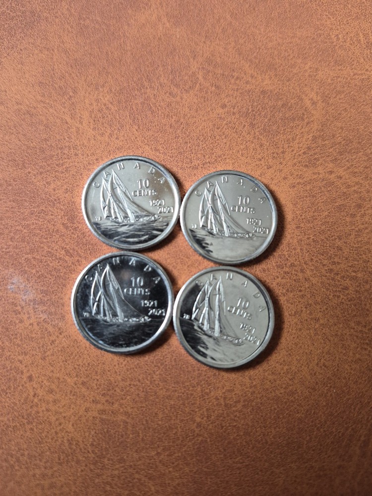 2021 BLUENOSE-- CANADA 10 Cents-Dime