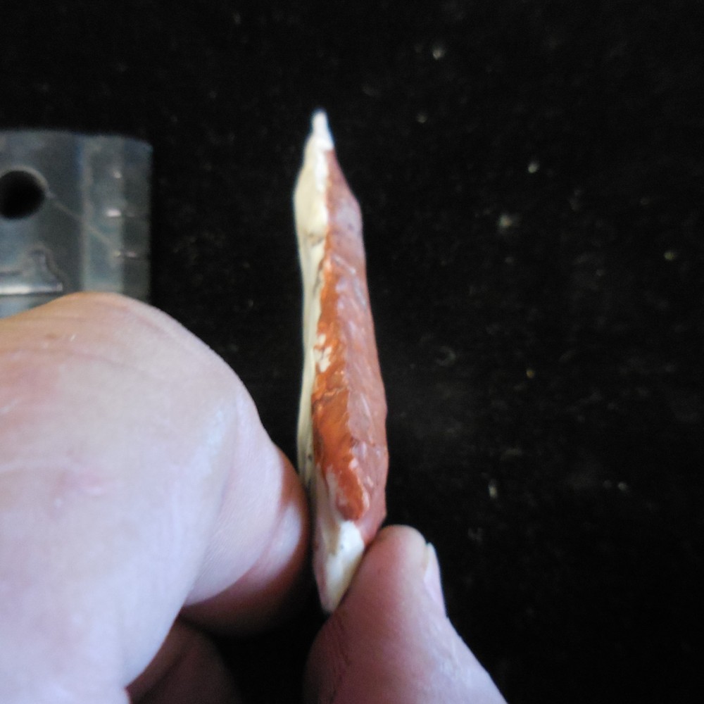 COLORFUL KIRK SERRATED POINT--CLASSIC FORM AND FLAKING