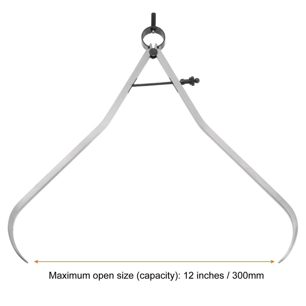 Spring Joint Caliper 12" Adjustable Spring Outside Caliper with Solid Nut