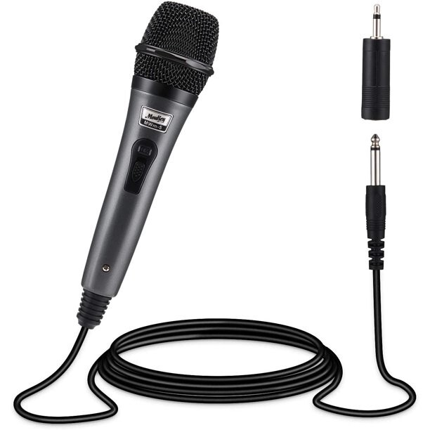 Moukey Pro Dynamic Microphone MWm-5 Home Karaoke 13 ft Cable Metal NEW!